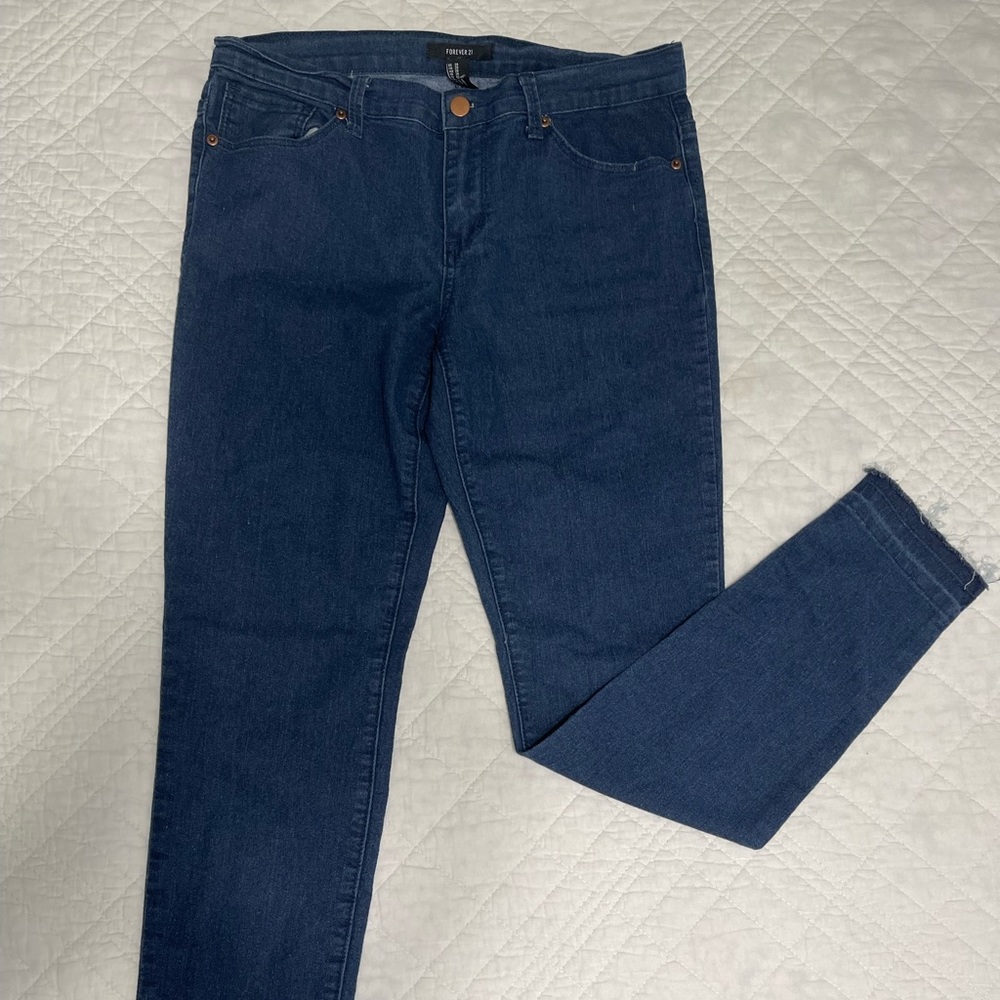 frayed hem skinny Jeans